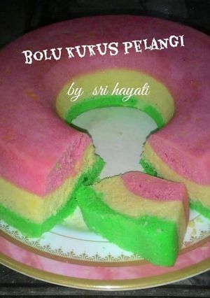 Foto resep Bolu kukus pelangi