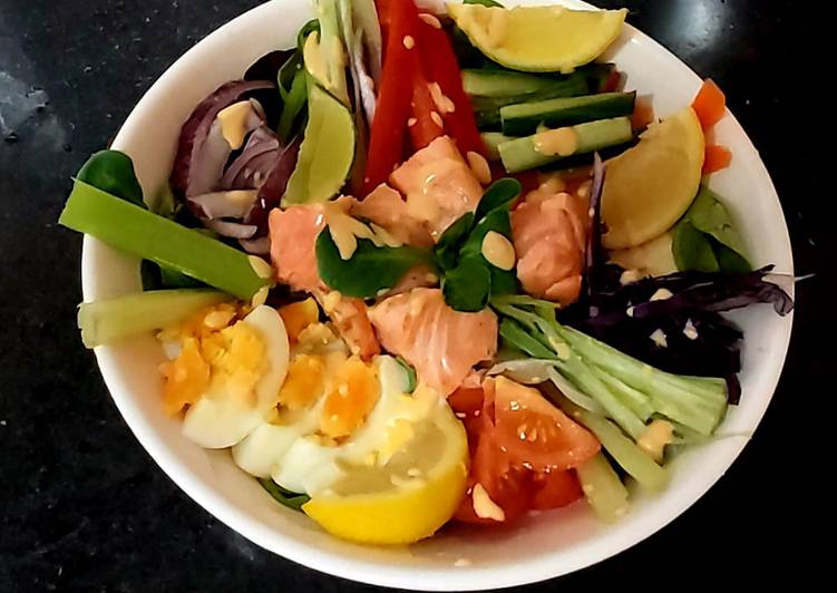 Recipe of Homemade My Mixed Budda Bowl 🥰 #Lunch#Mainmeal#Eattherainbow