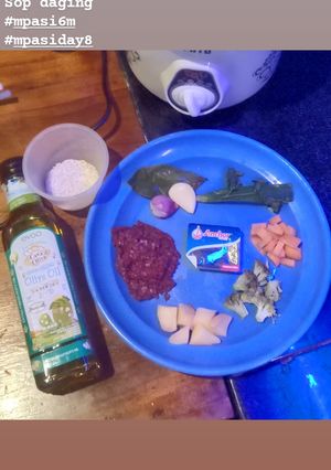 Foto resep Mpasi 6m+ "Bubur Sop Daging"
