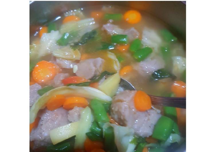 Langkah Mudah untuk Membuat Sayur sup bumbu racik simple Anti Gagal