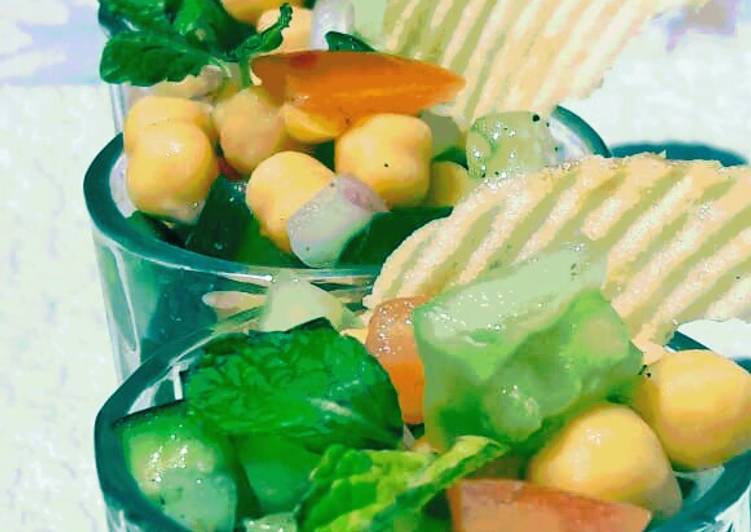 Recipe of Super Quick Homemade Chickpeas  salad