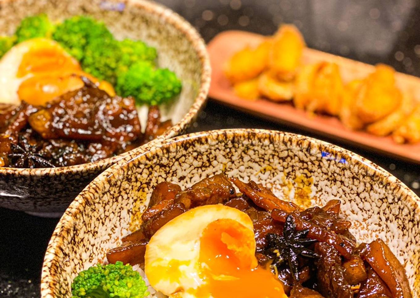 Taiwanese pork rice bowl/ lu rou fan/ nasi daging ala taiwan