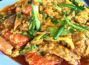 รูปของ กุ้งผัดผงกะหรี่