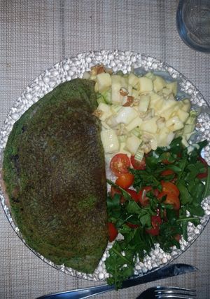 Una foto de Crêpes de espinaca