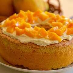 A picture of Mango Chiffon Cake.