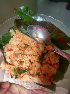 Foto resep Nasi Tutug Oncom Kemangi Bakar