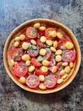 Ensalada de tomatitos cherry y lupines (altramuces) "Tres S" 🍅 sencilla, sabrosa, saludable
