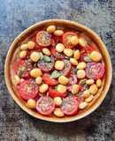 Ensalada de tomatitos cherry y lupines (altramuces) "Tres S" 🍅 sencilla, sabrosa, saludable