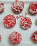 Red Velvet Cupcakes with homemade premix