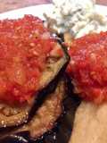 Fried Eggplant, Zucchini, and Potatoes with Tomato Sauce!