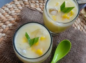 Foto resep ES Jagung hawai