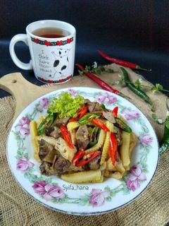 Foto resep Tumis Tahu Putren Jeroan