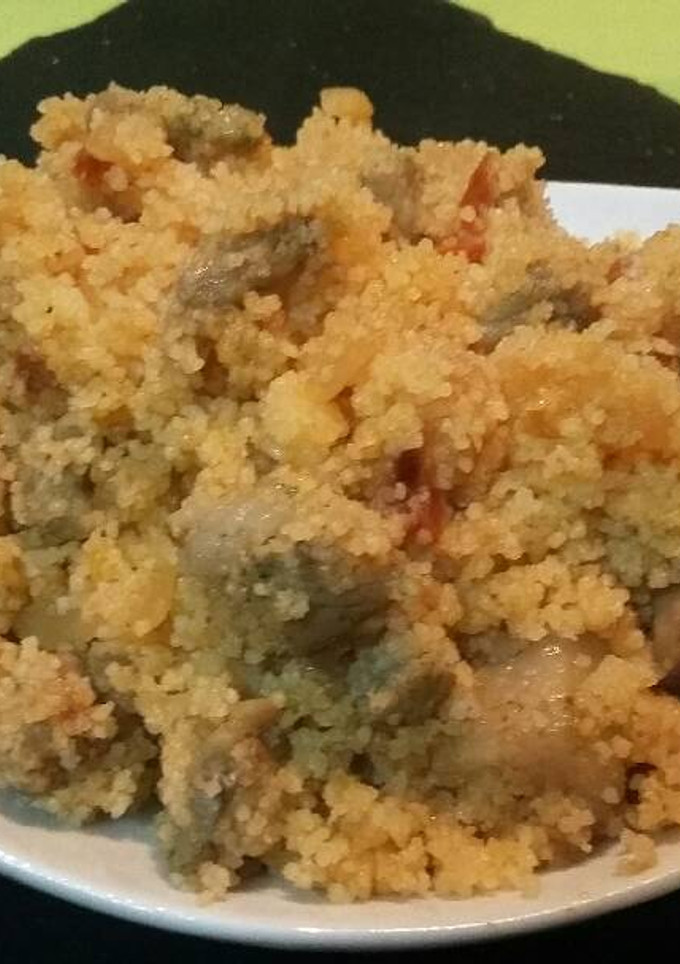 Una foto de Cuscus con secreto ibérico marinado