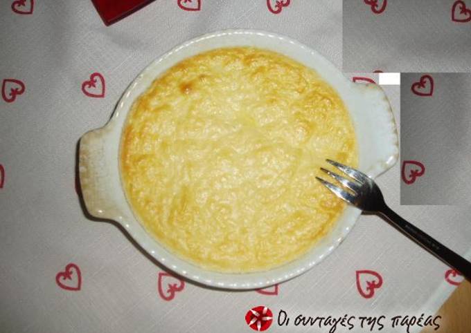 κύρια φωτογραφία συνταγής Γλυκό σουφλέ τυριού χωρίς αλάτι