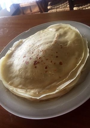 Una foto de Panqueques salados