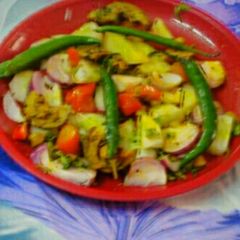 Achari salad A picture of Achari salad.