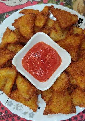 A picture of Crispy nachos.