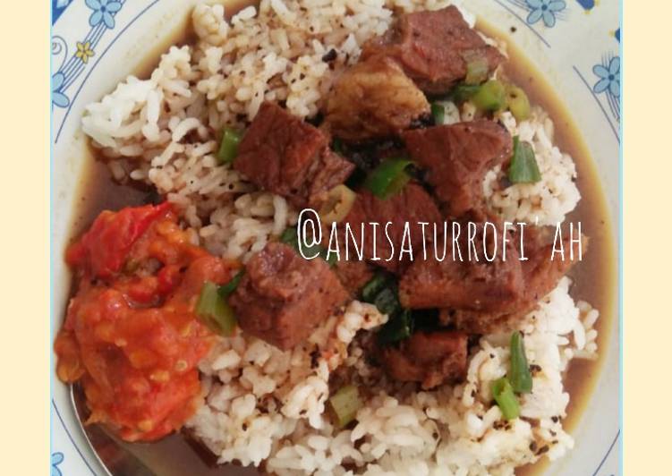 Resep Aneka Olahan Daging~Nasi Rawon Daging Sapi Super Lezat