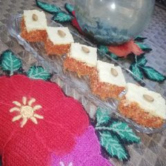 A picture of Carrot barfi 🥕.