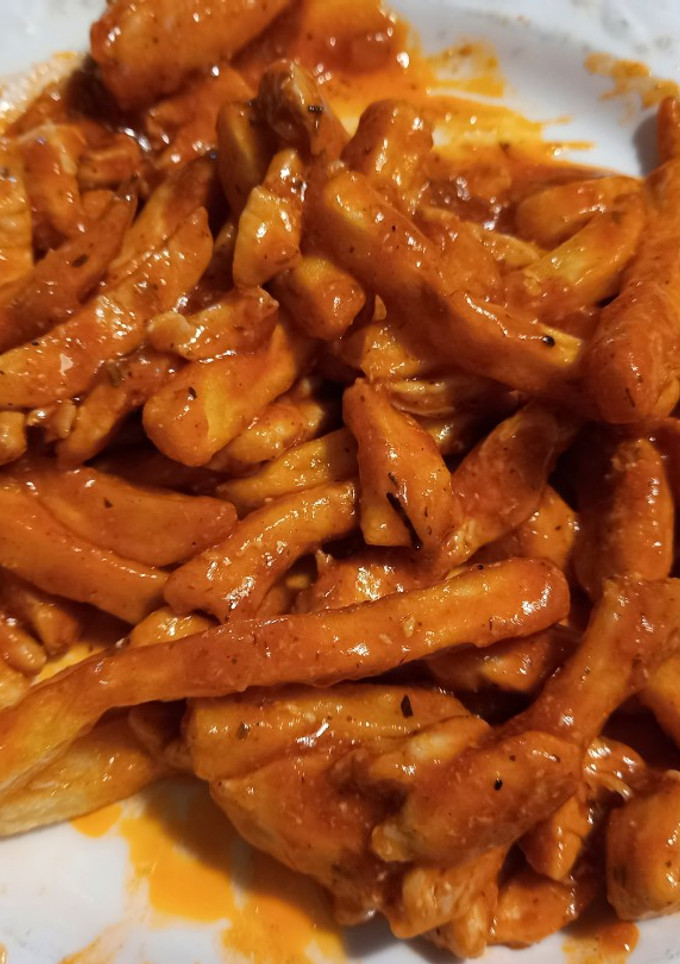 Una foto de 226. Tiras de pollo con tomate