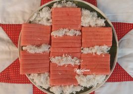 Getuk lindri merah putih tanpa cetakan