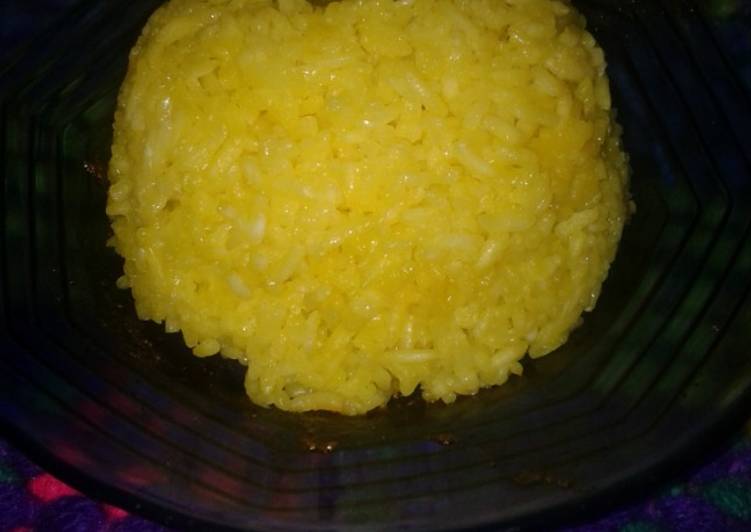 Nasi kuning masak dandang