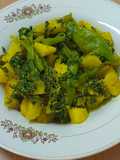 Malabar Spenich with potatoes,A Classic Bengali Dish