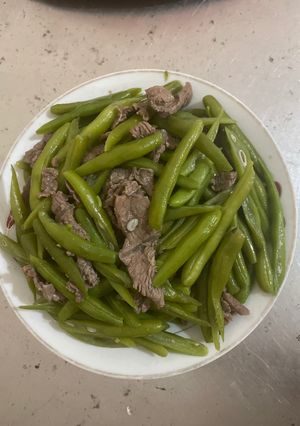 Hình của món Thịt Trâu Xào Đậu Đũa.