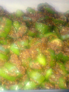 A picture of Green Chilli Pickle.