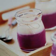 รูปของ Purple sweet potato and milk pudding
