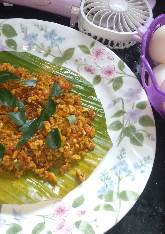 ரோட்டு கடை முட்டை பொடிமாஸ் (Muttai podimas recipe in tamil) செய்முறை முக்கிய புகைப்படம்