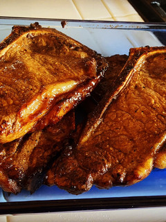 A picture of Mongolian Glazed Steak.