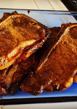 A picture of Mongolian Glazed Steak.
