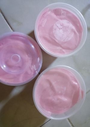 Foto resep Es krim strawberry homemade
