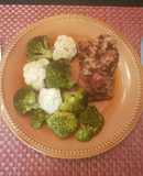 Brócolis y coliflor horneado🥦🥦🥦