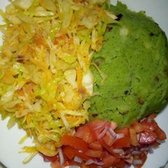 A picture of Spinach Mukimo.