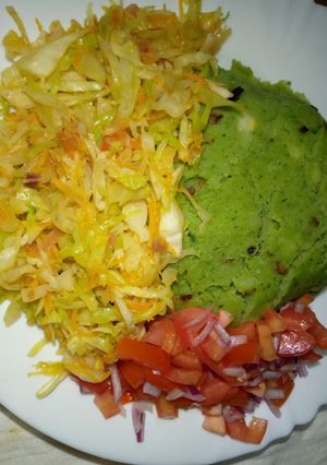 A picture of Spinach Mukimo.