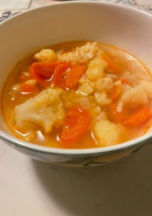Karfiolleves recept fotója