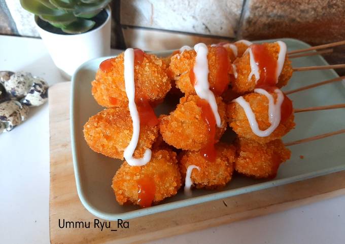 Resep Sate Telur Puyuh Crispy Oleh Ummu Ryu Ra Cookpad