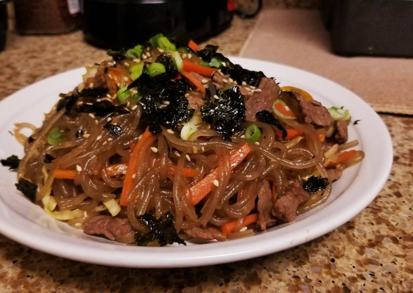 Steps to Prepare Favorite Japchae (Korean Glass Noodles)