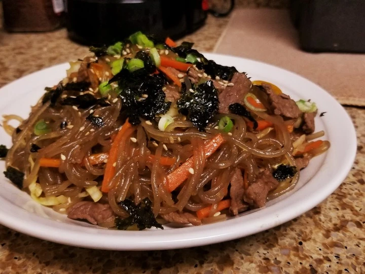 Recipe Japchae (Korean Glass Noodles) the Delicious Appealing