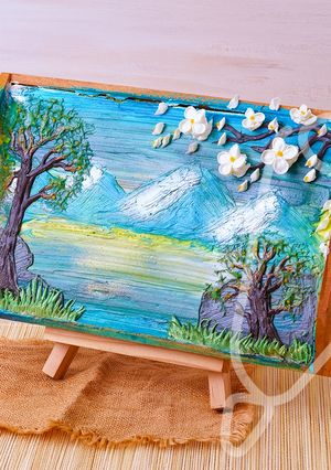Foto resep Painting Cake