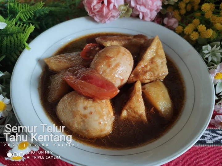 Langkah Gampang Membuat Resep Semur Telur Tahu Kentang yang Enak Banget Anti Ribet, Lezat