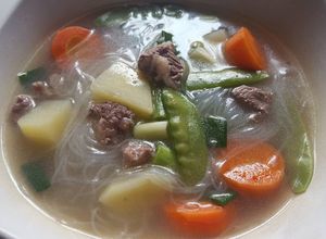Foto resep Sop daging sapi dengan kacang kapri