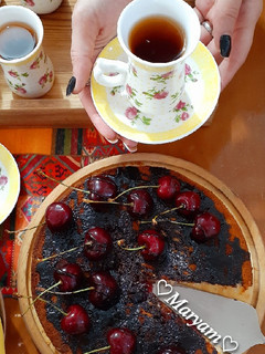 عکسی از دستور کیک گیلاس