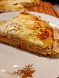 Tarta descubierta de pollo