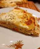 Tarta descubierta de pollo