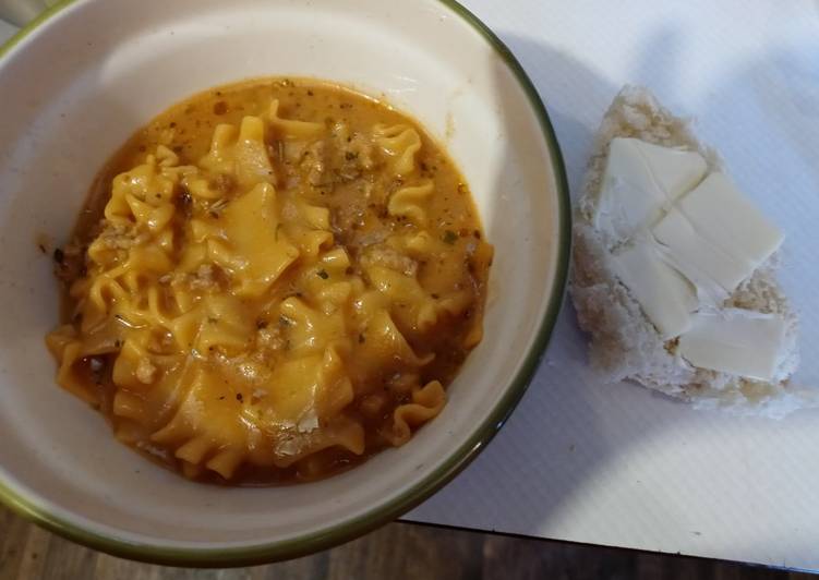 Steps to Prepare Any-night-of-the-week Lasagna Soup