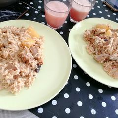 A picture of Mutton yakhni pulao.