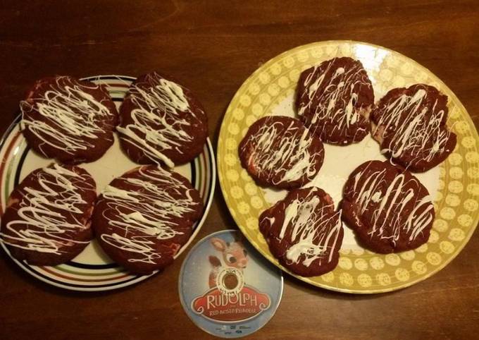 Steps to Prepare Perfect Red velvet cheesecake cookies